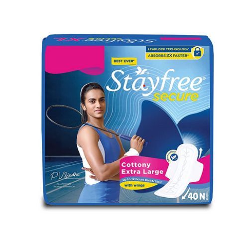 Stayfree Secure Extra Large Cottony Soft Cover Sanitary Pad